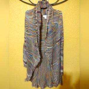 STUDIO JPR LONG CARDIGAN SWEATER. SIZE M. PRE-OWNED.